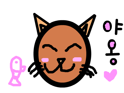 캐릭터 그리기-고양이 : 고양이 그리기 스케치판 ,sketchpan