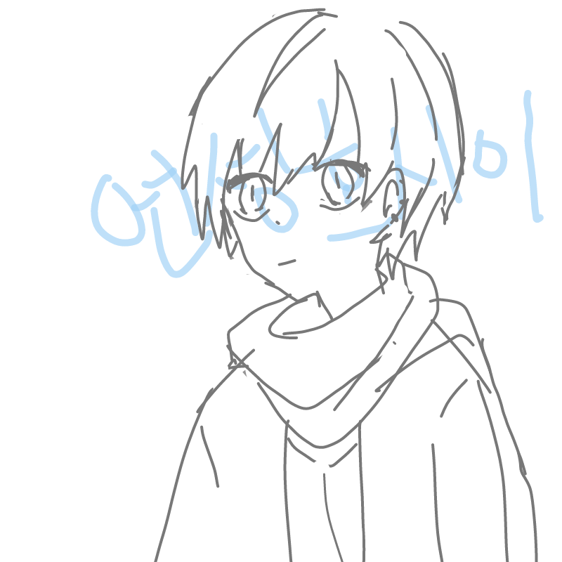 카이토를 .. : 카이토를 그리려고 했는데 채색이 귀찮아 스케치판 ,sketchpan