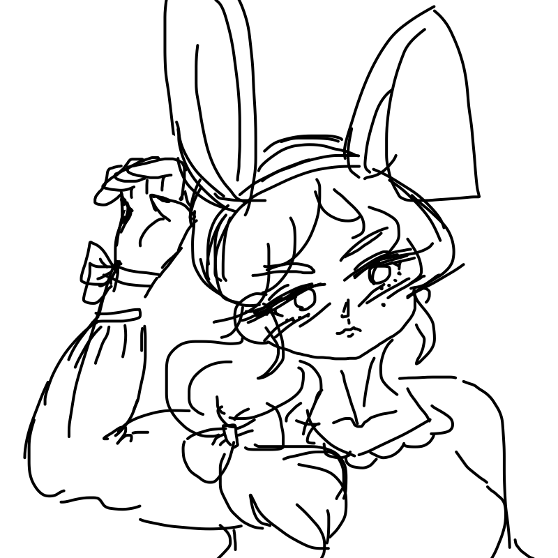 살짝 애교.. : 살짝 애교❤️ 스케치판 ,sketchpan