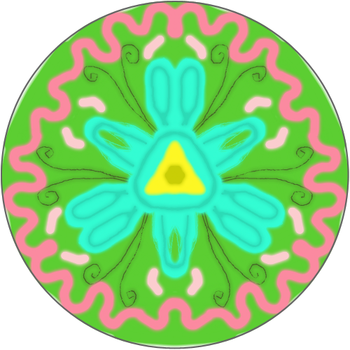 꽃 만다라 : 신기한 만다라판! 예쁜 꽃 같아요~ 스케치판 ,sketchpan