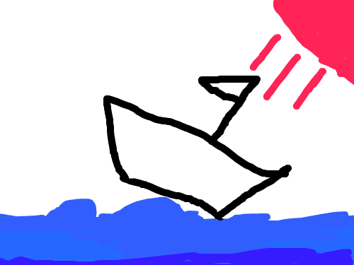 배가 엎어진다 : 배가 엎어진 장면 스케치판 ,sketchpan