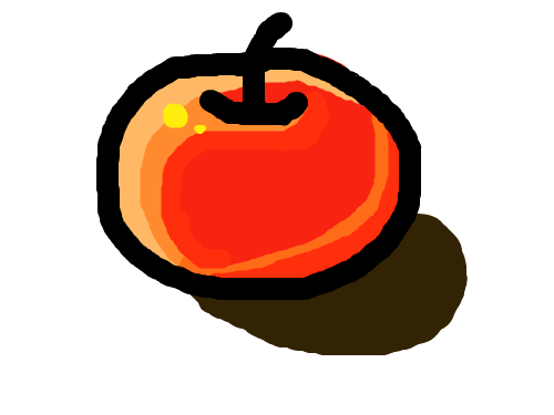 사과 : 사과(명암) 스케치판 ,sketchpan