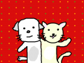 송호개와고양이 : 송호개와고양이 스케치판 ,sketchpan