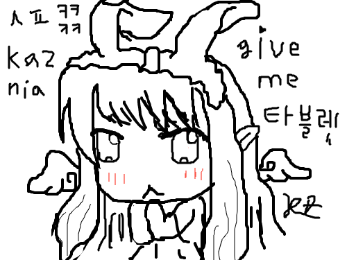 카즈니아 바니걸...? : 으앜.. .마우스 지못미.ㅋㅋㅋㅋㅋ 스케치판 ,sketchpan