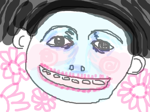 꽃과 경쟁하는 미모 : 그 정도의 미모 스케치판 ,sketchpan