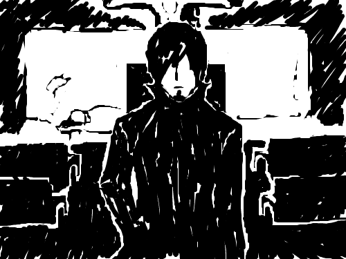 심판 : 음영효과 스케치판 ,sketchpan