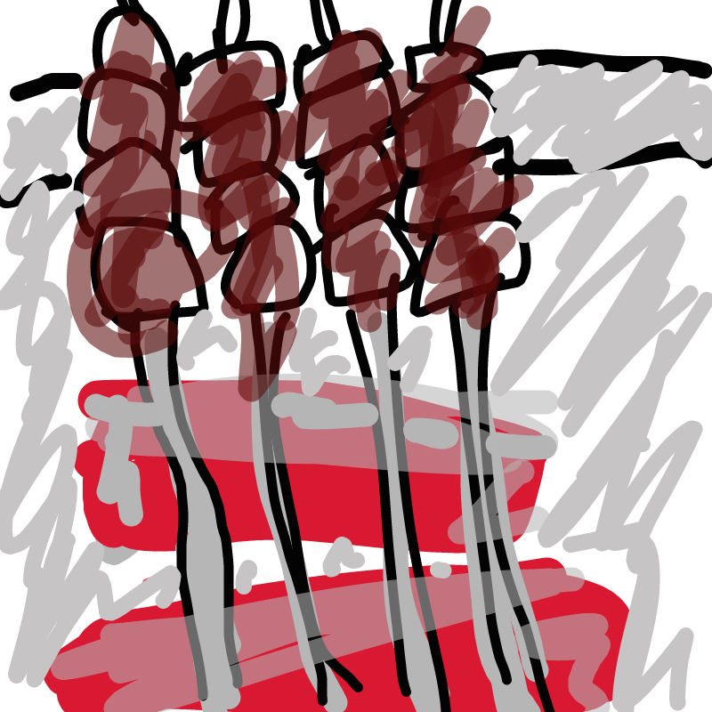 양꼬치 : 양꼬치 스케치판 ,sketchpan