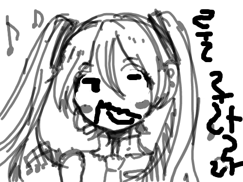 썩소미쿠 : 썩소임니당 스케치판 ,sketchpan