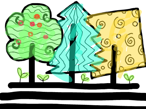 김현희 : 나무그리기 스케치판 ,sketchpan