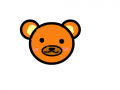 주황곰 : 낙서장에다 그린 주황곰 스케치판 ,sketchpan