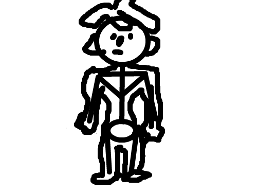 꾸불꾸불 인간 : 꾸불꾸불 인간 스케치판 ,sketchpan