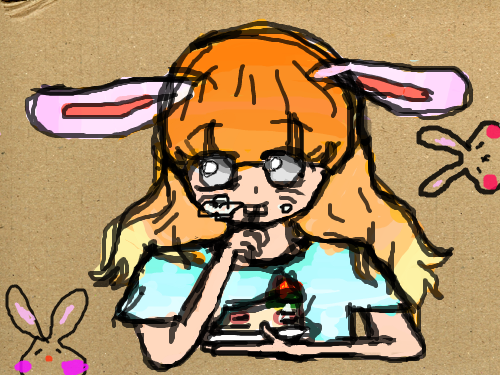 케이크 먹는중... : 냠냠?? 스케치판 ,sketchpan