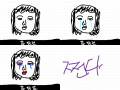 화장전과 후의 차이 : ㅋㅋㅋㅋㅋㅋ 스케치판 ,sketchpan