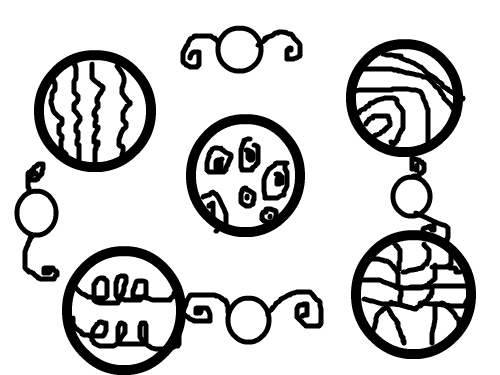 나비모양 : 원으로 그린 나비같은 모양들 스케치판 ,sketchpan