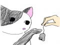 고양이그.. : 고양이그림.....숙제하는데 겨우 허락받아서 그렸어요! 스케치판 ,sketchpan