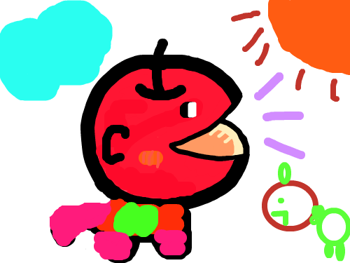 02-몸그리기 : 사과몸그리기 스케치판 ,sketchpan