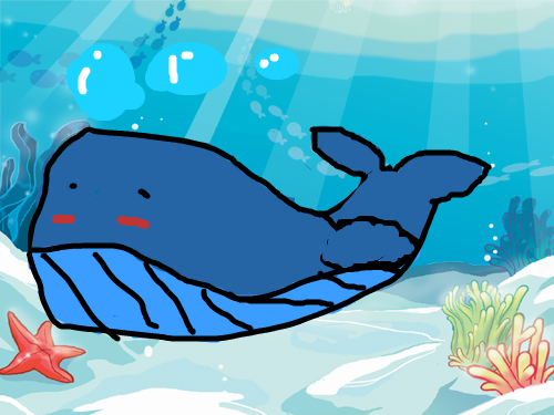 0827-강경주 : 고래그리기 스케치판 ,sketchpan