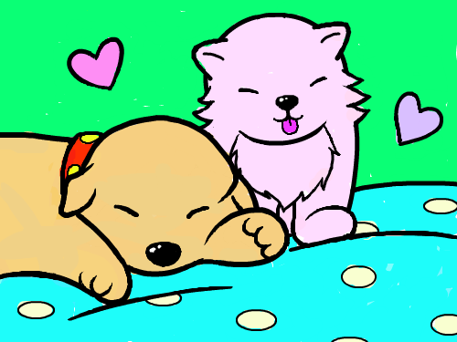 0827-강경주 : 고양이와강아지색칠^^ 스케치판 ,sketchpan