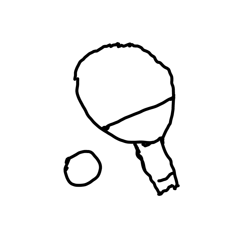 탁구 : 탁구 스케치판 ,sketchpan