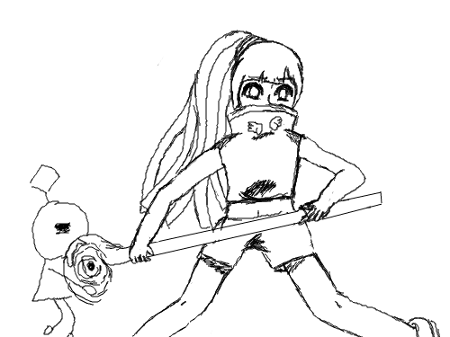 무술 : 무기 마이쪙~~ 스케치판 ,sketchpan