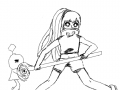 무술 : 무기 마이쪙~~ 스케치판 ,sketchpan