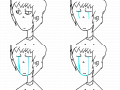 눈물 흘리는 남자. : 으헝헝헝 스케치판 ,sketchpan