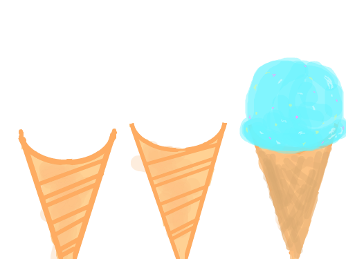 아이스크림 : 이어주세요~ 스케치판 ,sketchpan