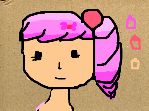 인형 그림 : 꼬마가 모래 위에 그림을 그렀다. 스케치판 ,sketchpan