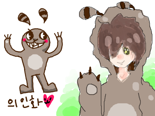 아 귀엽 ㅋ : 이게 무슨 생물인가여? 토끼? 스케치판 ,sketchpan
