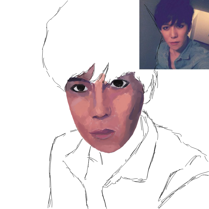 턱.. 이상.. : 턱.. 이상해졌다ㅠ..... 스케치판 ,sketchpan
