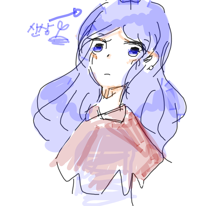 얍ㅂ... 그.. : 얍ㅂ... 그림체는 
그림체가 여러개인건
기분 탓이겠지만..
사촌동생이 분명 그리고 싶은걸
그리랬는데 쁘허를 그렸었던ㄴ...
그래서 왠진 모르겠지만
좀 끌려서 그려봅니다:^
(채색+선+원레이어= 엉망이지만) 스케치판 ,sketchpan