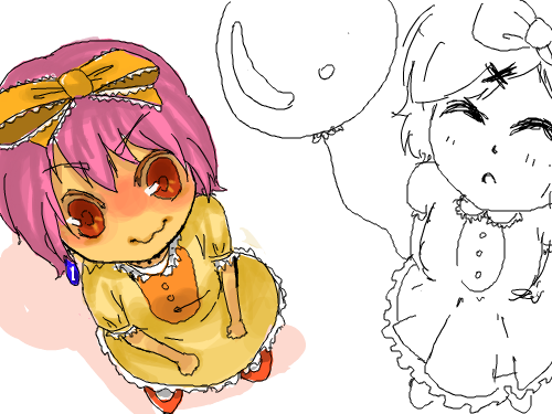 ㅋ..... : 레이어 설정을 잘못했네요 ㅋ........()이건 뭐 색칠이 스케치를 덮어버리게 되어서.. OTL미완이라 죄송하네요 ㅜ 스케치판 ,sketchpan