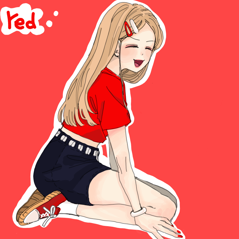 color  red : color  red 스케치판 ,sketchpan