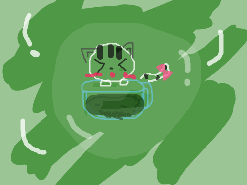 tea cat : a cat in a cup! 스케치판 ,sketchpan
