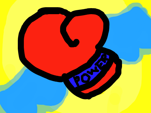 power puff gloves : power power power! 스케치판 ,sketchpan