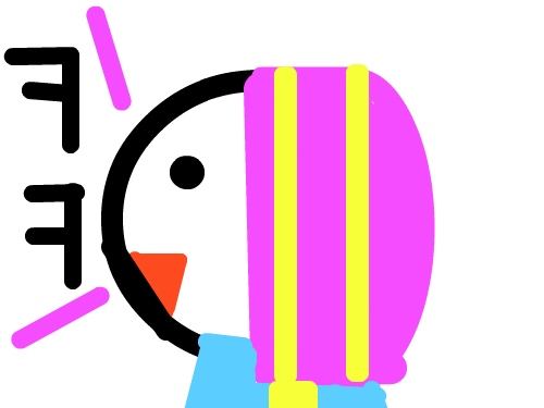 ㅋㅋㅋ : 떠들고 있는 언니을 표현낸 거에요 ㅁ ㅋㅋㅋ 스케치판 ,sketchpan