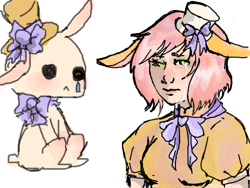 c: : sad bunny! 스케치판 ,sketchpan
