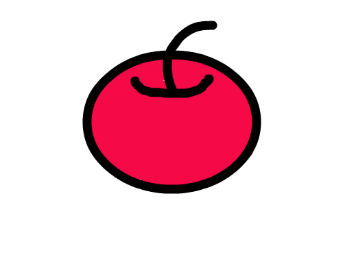 처음 그려본 사과, 그 이름은 사과뭉치.(다시 따라하기) : 빨간 사과 맛있겠다. 스케치판 ,sketchpan