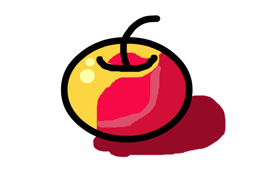 빛과 그림자 : 사과에 그림자와 빛 넣기 스케치판 ,sketchpan