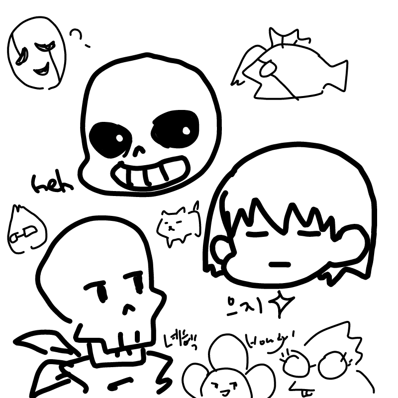 음? : 음? 스케치판 ,sketchpan