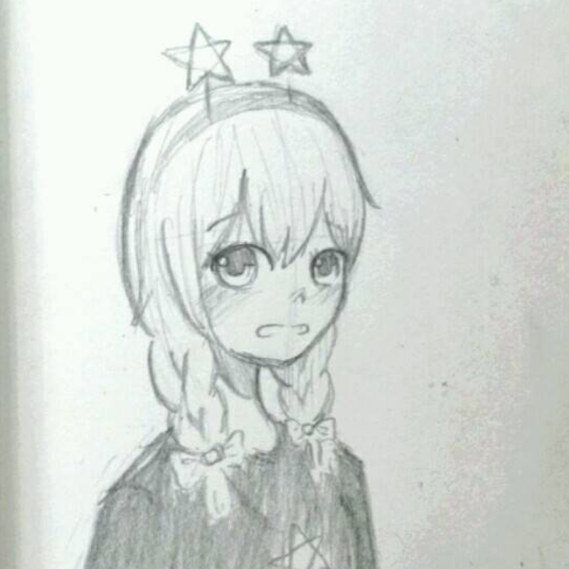 저것을보고.. : 저것을보고 놀라는 소녀 스케치판 ,sketchpan