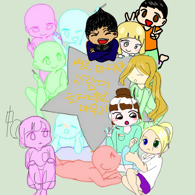 금발포니테.. : 금발포니테일 내자캐 스케치판 ,sketchpan