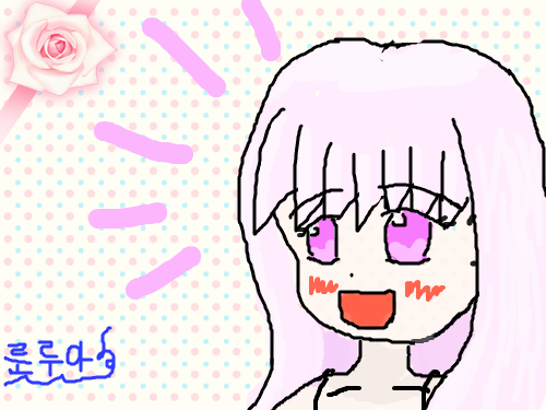 나의 첫작 분홍로리 : 나의 첫작 ㅇㅅㅇ 스케치판 ,sketchpan