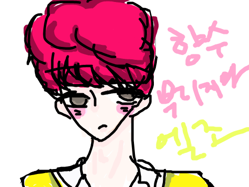 틴탑엘조 : 엘조.엘조.엘조. 스케치판 ,sketchpan