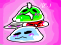 헉ㄱ 슬라.. : 헉ㄱ 슬라임들..? 스케치판 ,sketchpan