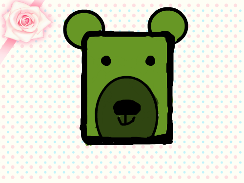 네모난 곰돌이 : 네모난 곰돌이 보세용 스케치판 ,sketchpan