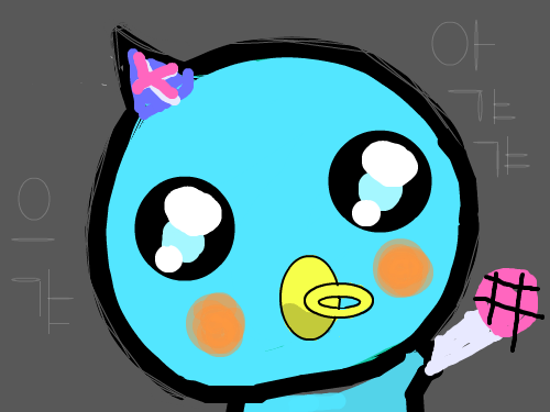노래하는 아기쿠우 : 우까으히 스케치판 ,sketchpan