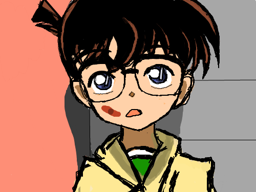 대일밴드한 코난 : 어디서 다쳤어? ㅠㅠ 스케치판 ,sketchpan