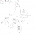 냥이 월드.. : 냥이 월드를 만들고 왔지만 아무도 없었다고 한다(쭈글) 스케치판 ,sketchpan