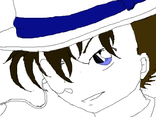 늦어서 그리다말았음ㅜㅜ : 괴도키드 스케치판 ,sketchpan